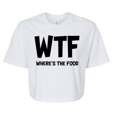 WTF Where's The Food Bella+Canvas Jersey Crop Tee