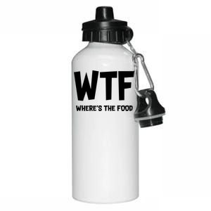 WTF Where's The Food Aluminum Water Bottle