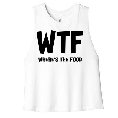 WTF Where's The Food Women's Racerback Cropped Tank