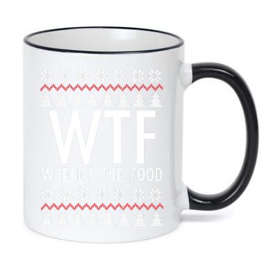 WTF Where's The Food Ugly 11oz Black Color Changing Mug