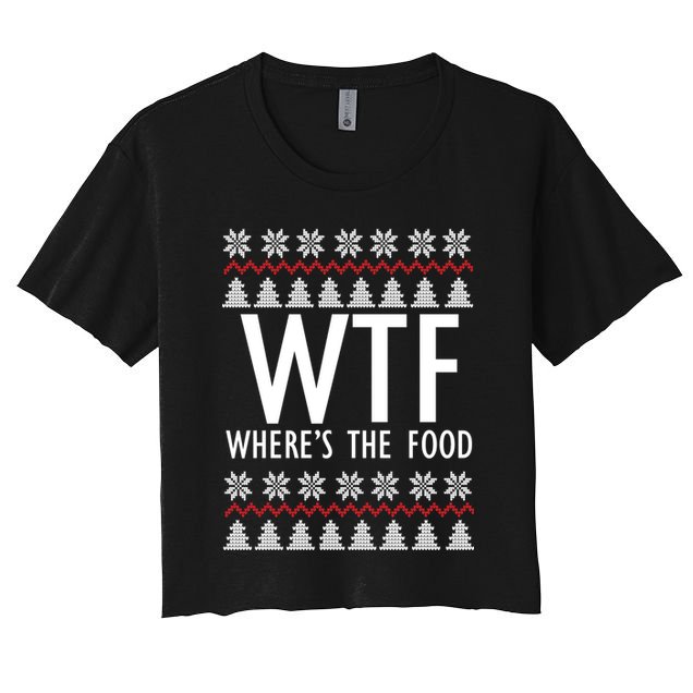 WTF Where's The Food Ugly Crop Top