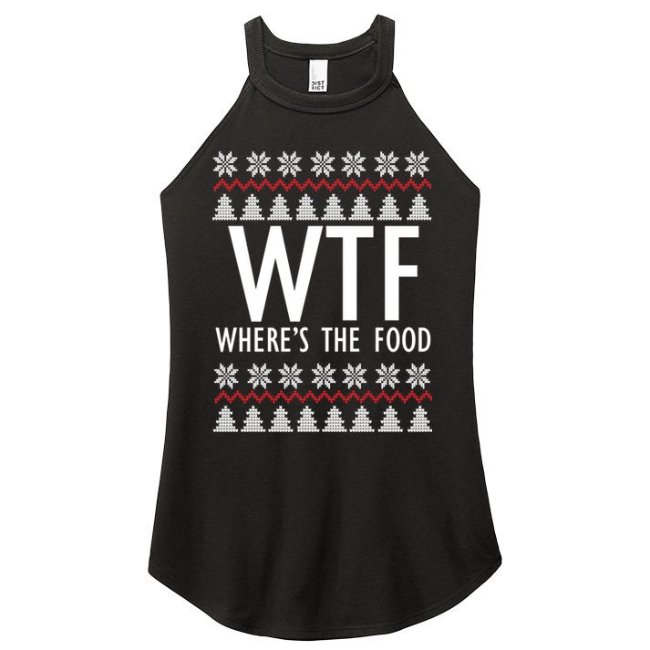 WTF Where's The Food Ugly Women's Perfect Tri Rocker Tank