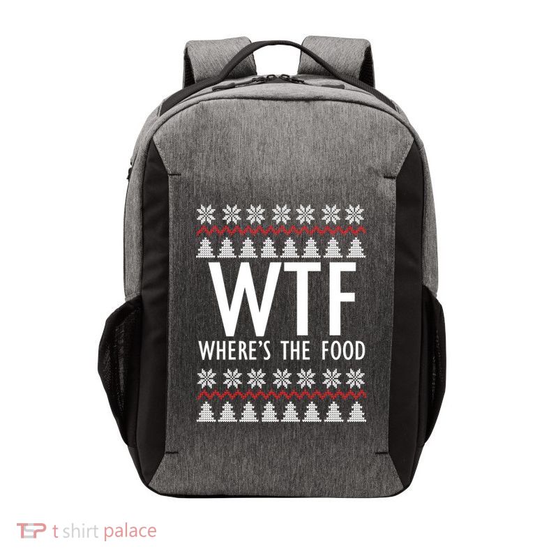 WTF Where's The Food Ugly Vector Backpack
