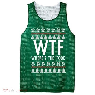 WTF Where's The Food Ugly Mesh Reversible Basketball Jersey Tank