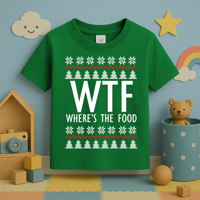 WTF Where's The Food Ugly Toddler T-Shirt