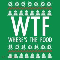 WTF Where's The Food Ugly Women's V-Neck T-Shirt