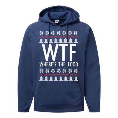 WTF Where's The Food Ugly Performance Fleece Hoodie