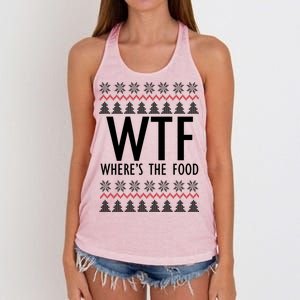 WTF Where's The Food Ugly Women's Knotted Racerback Tank