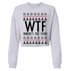 WTF Where's The Food Ugly Cropped Pullover Crew