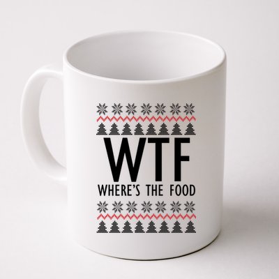 WTF Where's The Food Ugly Coffee Mug