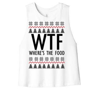 WTF Where's The Food Ugly Women's Racerback Cropped Tank