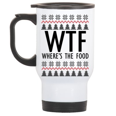 WTF Where's The Food Ugly Stainless Steel Travel Mug