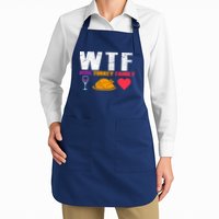 WTF Wine Turkey Family Thanksgiving  Apron