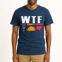 WTF Wine Turkey Family Thanksgiving  Tall T-Shirt