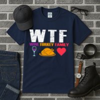 WTF Wine Turkey Family Thanksgiving  Tall T-Shirt