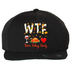 Wine Turkey Family Shirt WTF Funny Thanksgiving Gift Shirt Wool Snapback Cap