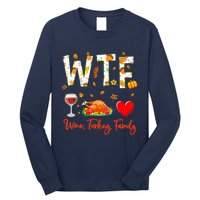 Wine Turkey Family Shirt WTF Funny Thanksgiving Gift Shirt Long Sleeve Shirt