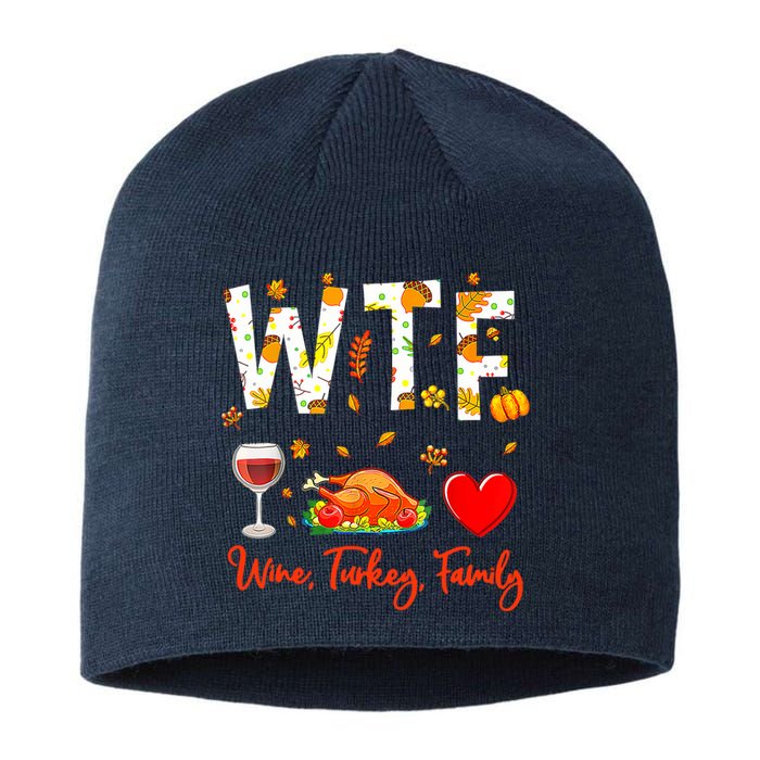 Wine Turkey Family Shirt WTF Funny Thanksgiving Gift Shirt Sustainable Beanie