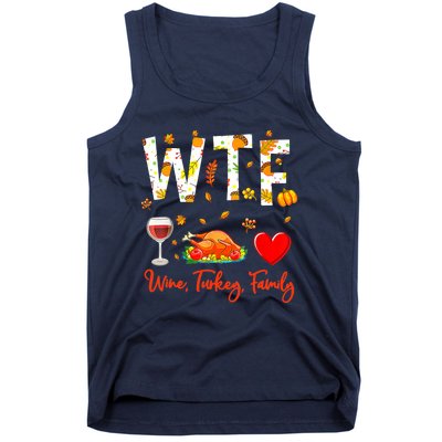 Wine Turkey Family Shirt WTF Funny Thanksgiving Gift Shirt Tank Top