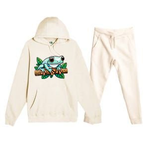 Whites Tree Frog Lover Australian Green Tree Frog Premium Hooded Sweatsuit Set