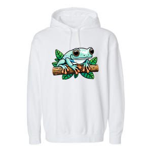 Whites Tree Frog Lover Australian Green Tree Frog Garment-Dyed Fleece Hoodie