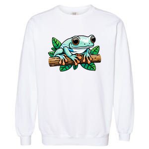 Whites Tree Frog Lover Australian Green Tree Frog Garment-Dyed Sweatshirt