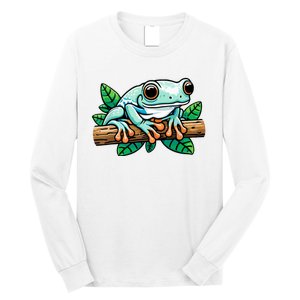 Whites Tree Frog Lover Australian Green Tree Frog Long Sleeve Shirt