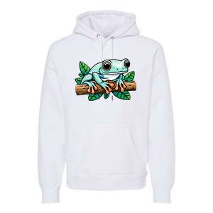 Whites Tree Frog Lover Australian Green Tree Frog Premium Hoodie