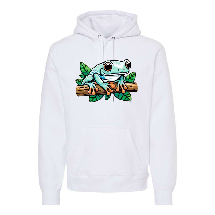 Whites Tree Frog Lover Australian Green Tree Frog Premium Hoodie