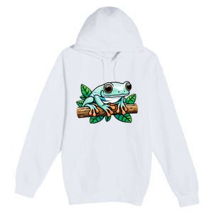 Whites Tree Frog Lover Australian Green Tree Frog Premium Pullover Hoodie