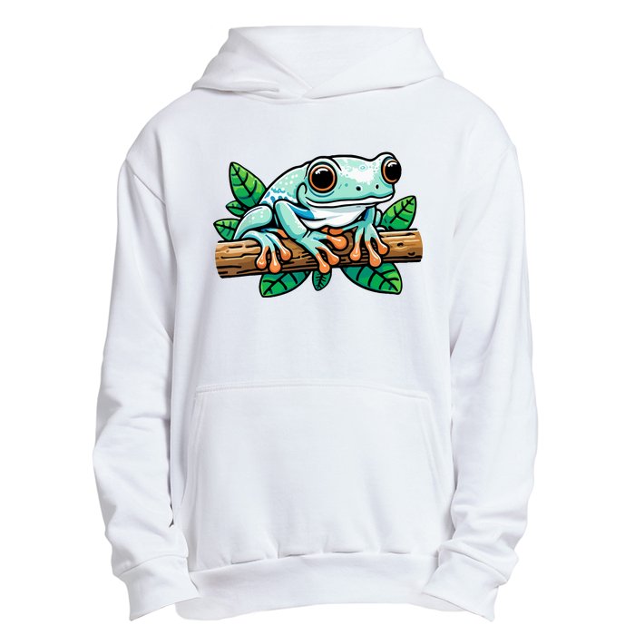 Whites Tree Frog Lover Australian Green Tree Frog Urban Pullover Hoodie