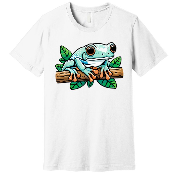 Whites Tree Frog Lover Australian Green Tree Frog Premium T-Shirt