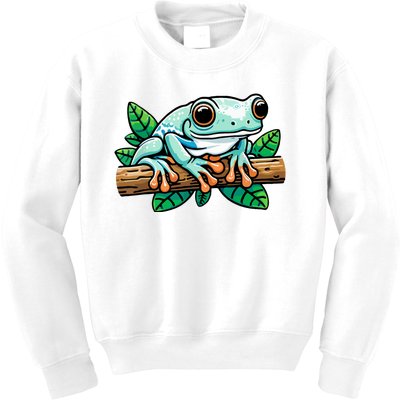 Whites Tree Frog Lover Australian Green Tree Frog Kids Sweatshirt