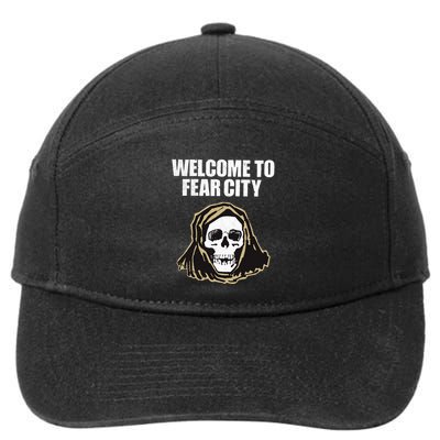 Welcome To Fear City Nyc New York 1977 Tourism Distressed Gift 7-Panel Snapback Hat