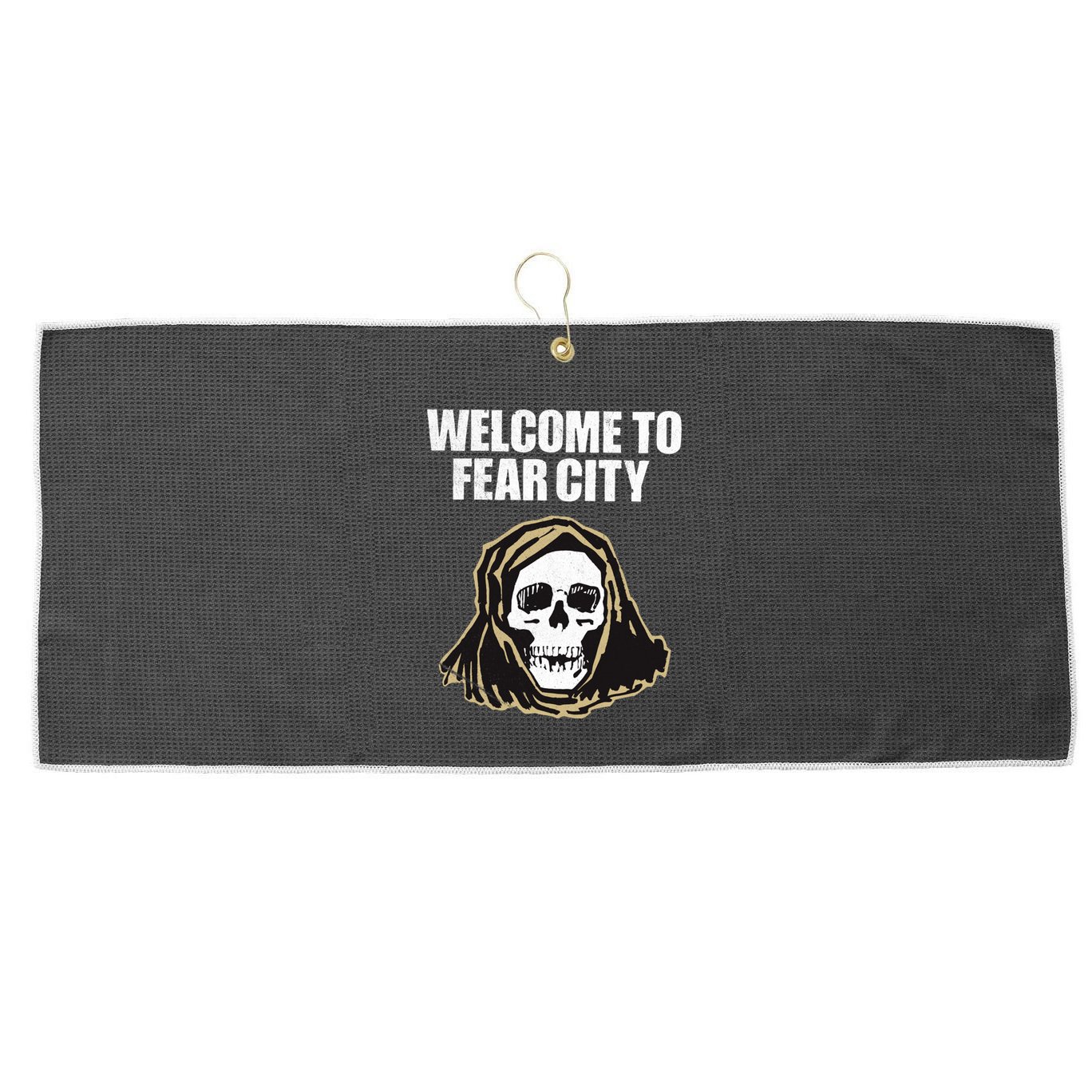 Welcome To Fear City Nyc New York 1977 Tourism Distressed Gift Large Microfiber Waffle Golf Towel