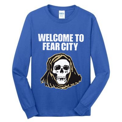 Welcome To Fear City Nyc New York 1977 Tourism Distressed Gift Tall Long Sleeve T-Shirt