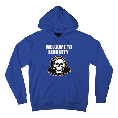 Welcome To Fear City Nyc New York 1977 Tourism Distressed Gift Tall Hoodie