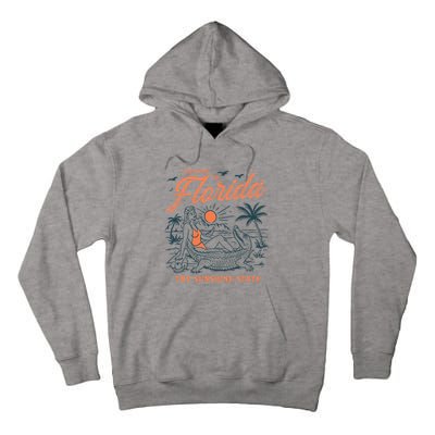 Welcome To Florida Funny Vintage Gator Beach Sunshine State Tall Hoodie