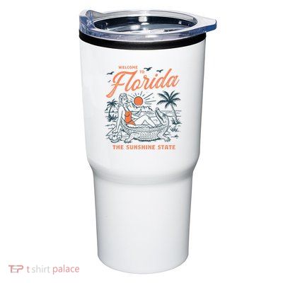 Welcome To Florida Funny Vintage Gator Beach Sunshine State Tumbler