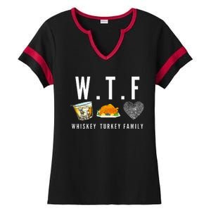 Whiskey Turkey Family Ladies Halftime Notch Neck Tee