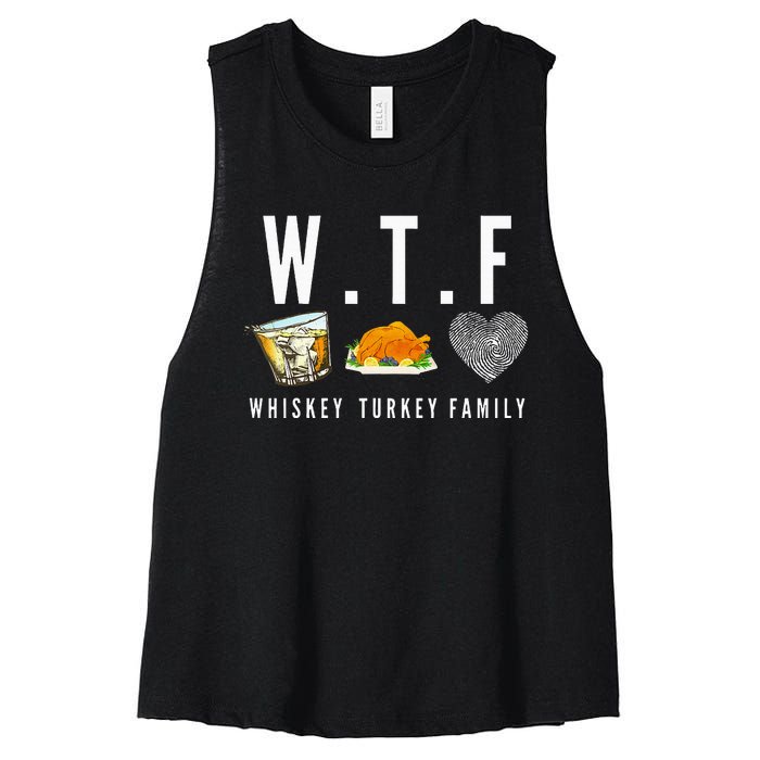 Whiskey Turkey Family Women's Racerback Cropped Tank