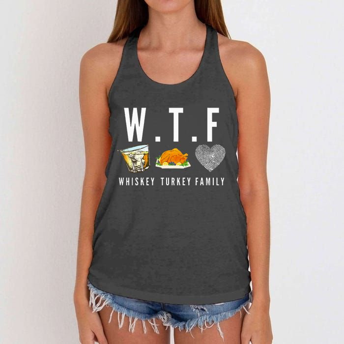 Whiskey Turkey Family Women's Knotted Racerback Tank