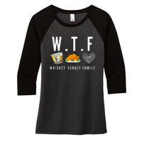 Whiskey Turkey Family Women's Tri-Blend 3/4-Sleeve Raglan Shirt