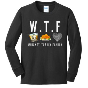 Whiskey Turkey Family Kids Long Sleeve Shirt