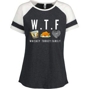 Whiskey Turkey Family Enza Ladies Jersey Colorblock Tee