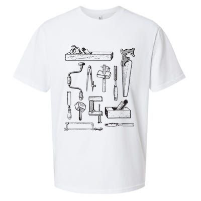Woodworking Tools For Carpenters And Woodworkers Gift Men Sueded Cloud Jersey T-Shirt