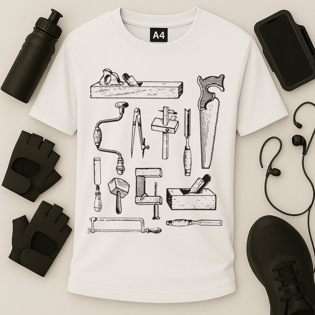 Woodworking Tools For Carpenters And Woodworkers Gift Men Cooling Performance Crew T-Shirt