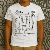 Woodworking Tools For Carpenters And Woodworkers Gift Men T-Shirt
