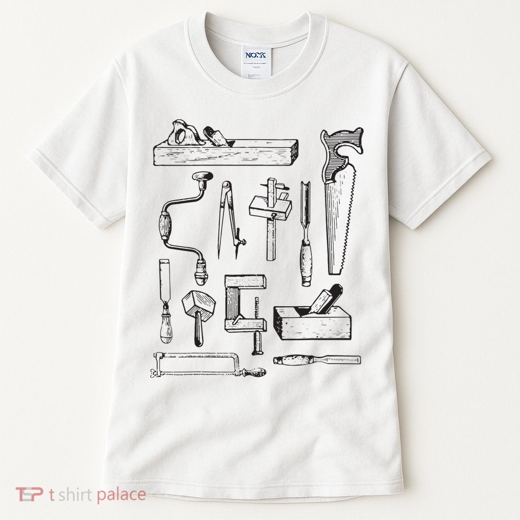 Woodworking Tools For Carpenters And Woodworkers Gift Men Tall T-Shirt
