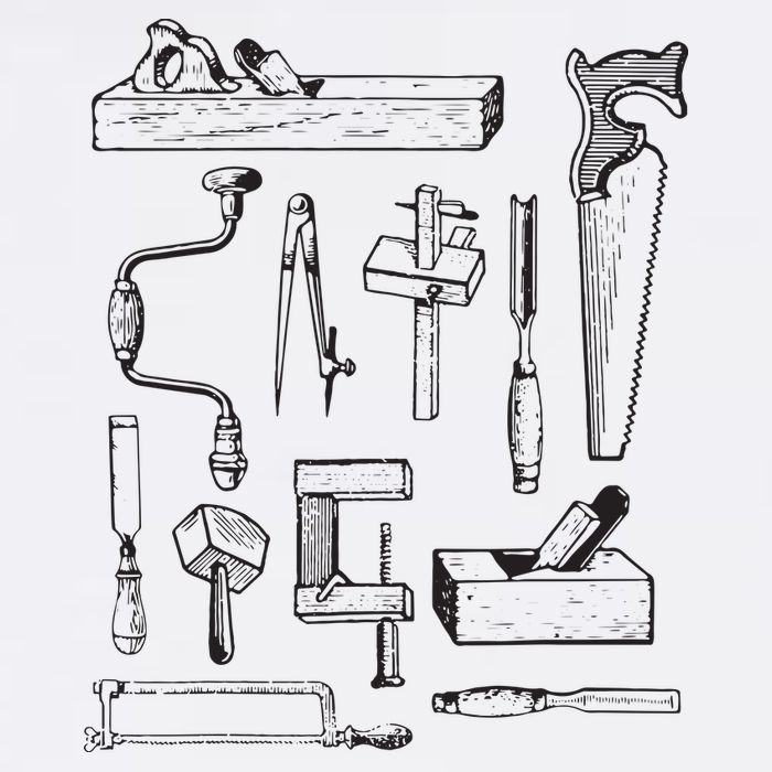 Woodworking Tools For Carpenters And Woodworkers Gift Men Tall T-Shirt